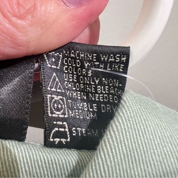 Jenny Buchanan olive green denim button down top jacket ▪️ NWT ▪️ medium petite - Picture 4 of 4